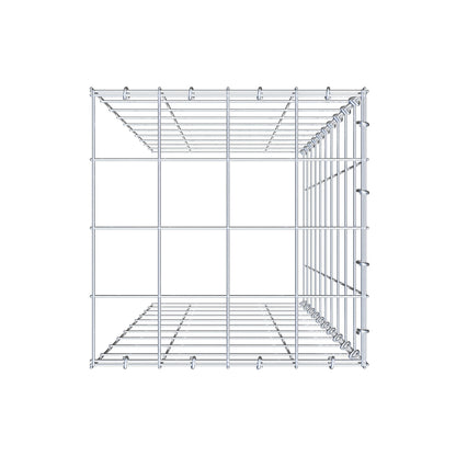 Gabbione aggiuntivo tipo 4 100 cm x 40 cm x 40 cm (L x H x P), maglia 10 cm x 10 cm, anello a C