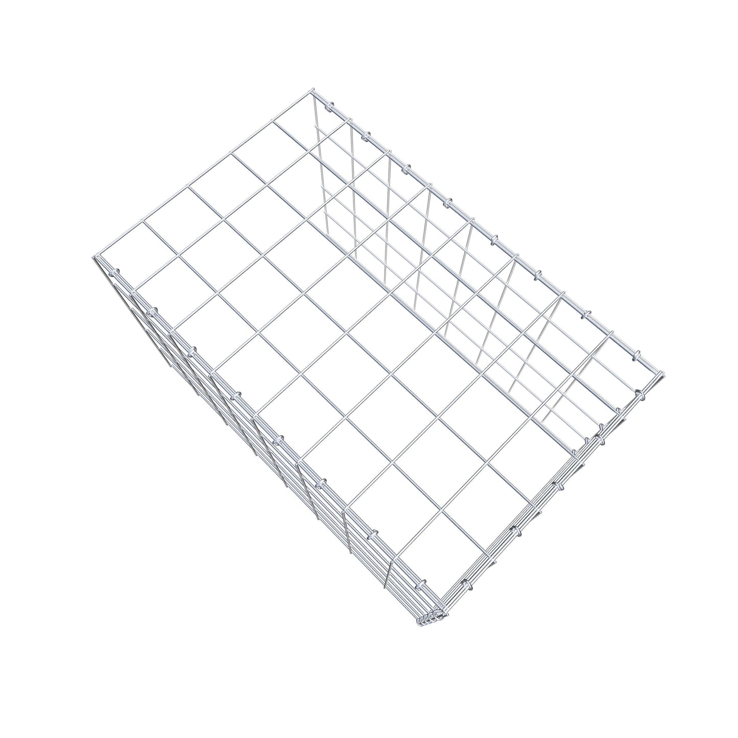 Gabião Tipo 4 80 cm x 50 cm x 50 cm (C x A x P), malhagem 10 cm x 10 cm, anel C