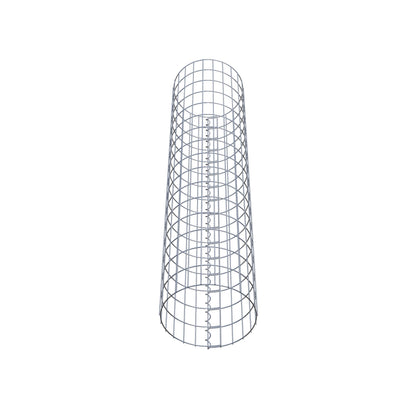 Gabionensäule rund 37 cm Durchmesser, 160 cm Höhe, Maschenweite 5 cm x 10 cm