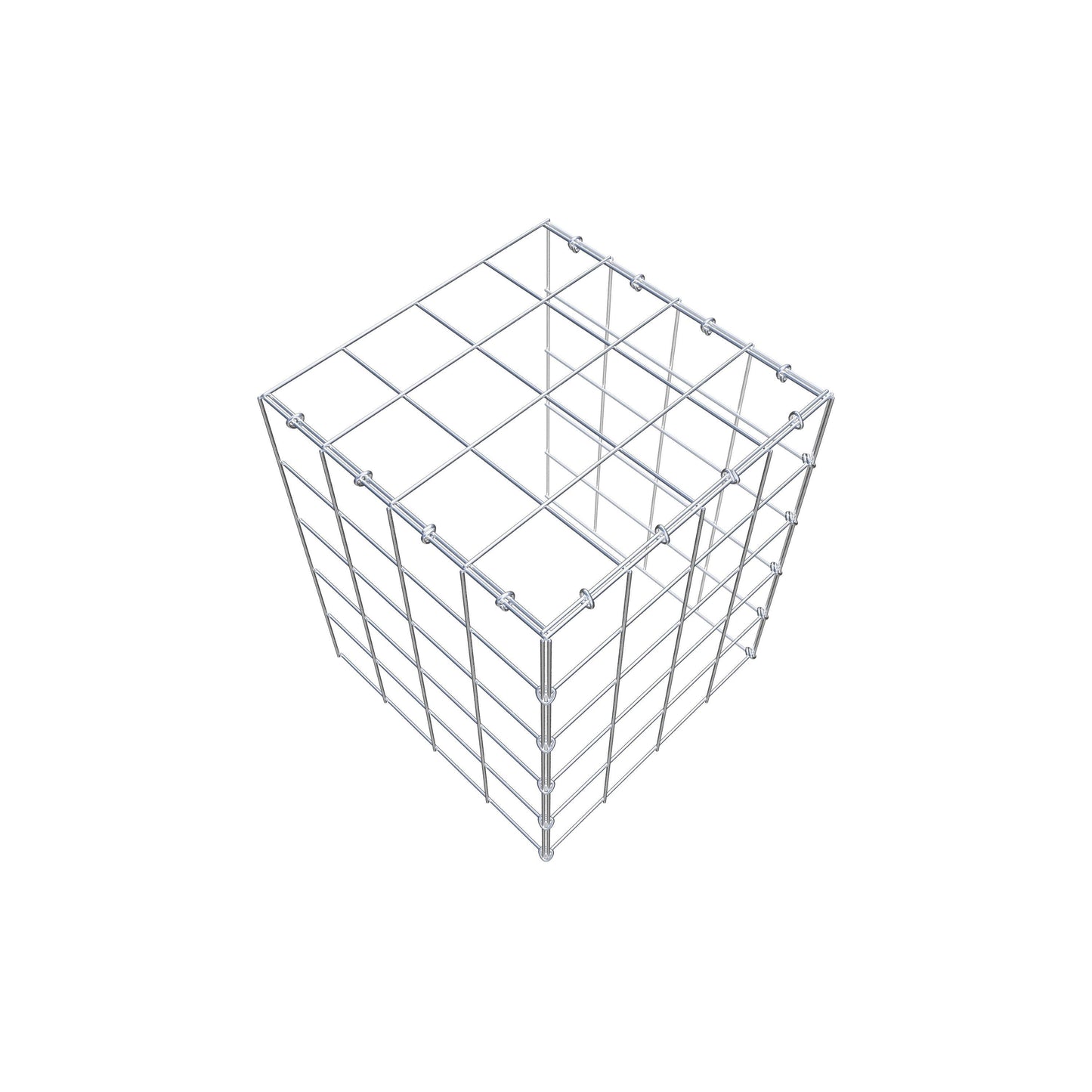 Monteret gabion type 4 50 cm x 40 cm x 40 cm (L x H x D), maskestørrelse 10 cm x 10 cm, C-ring