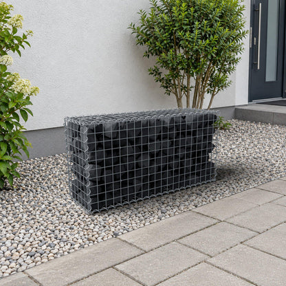Gabion 100 cm x 50 cm x 30 cm (L x H x P), mailles 5 cm x 5 cm, spirale