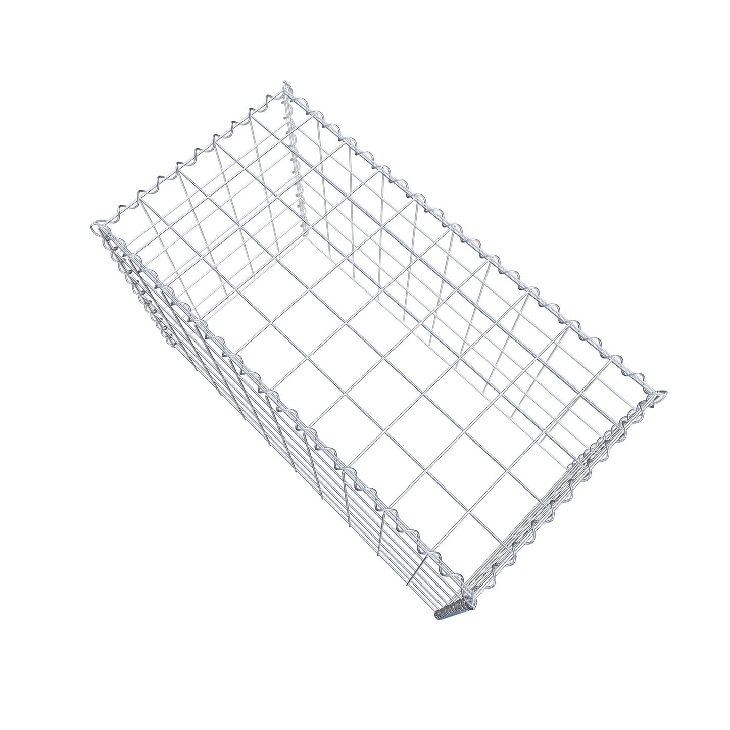 Gabbione aggiuntivo tipo 3 100 cm x 60 cm x 50 cm (L x H x P), maglia 10 cm x 10 cm, spirale