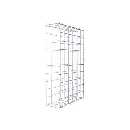 Monteret gabion type 2 100 cm x 60 cm x 20 cm (L x H x D), maskestørrelse 10 cm x 10 cm, C-ring