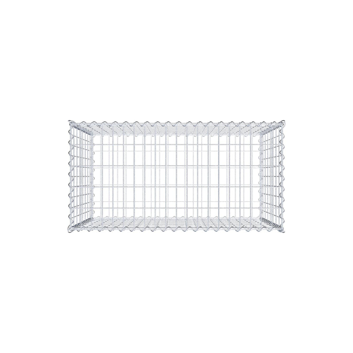 Gavión 100 cm x 80 cm x 50 cm (L x A x P), luz de malla 5 cm x 10 cm, en espiral
