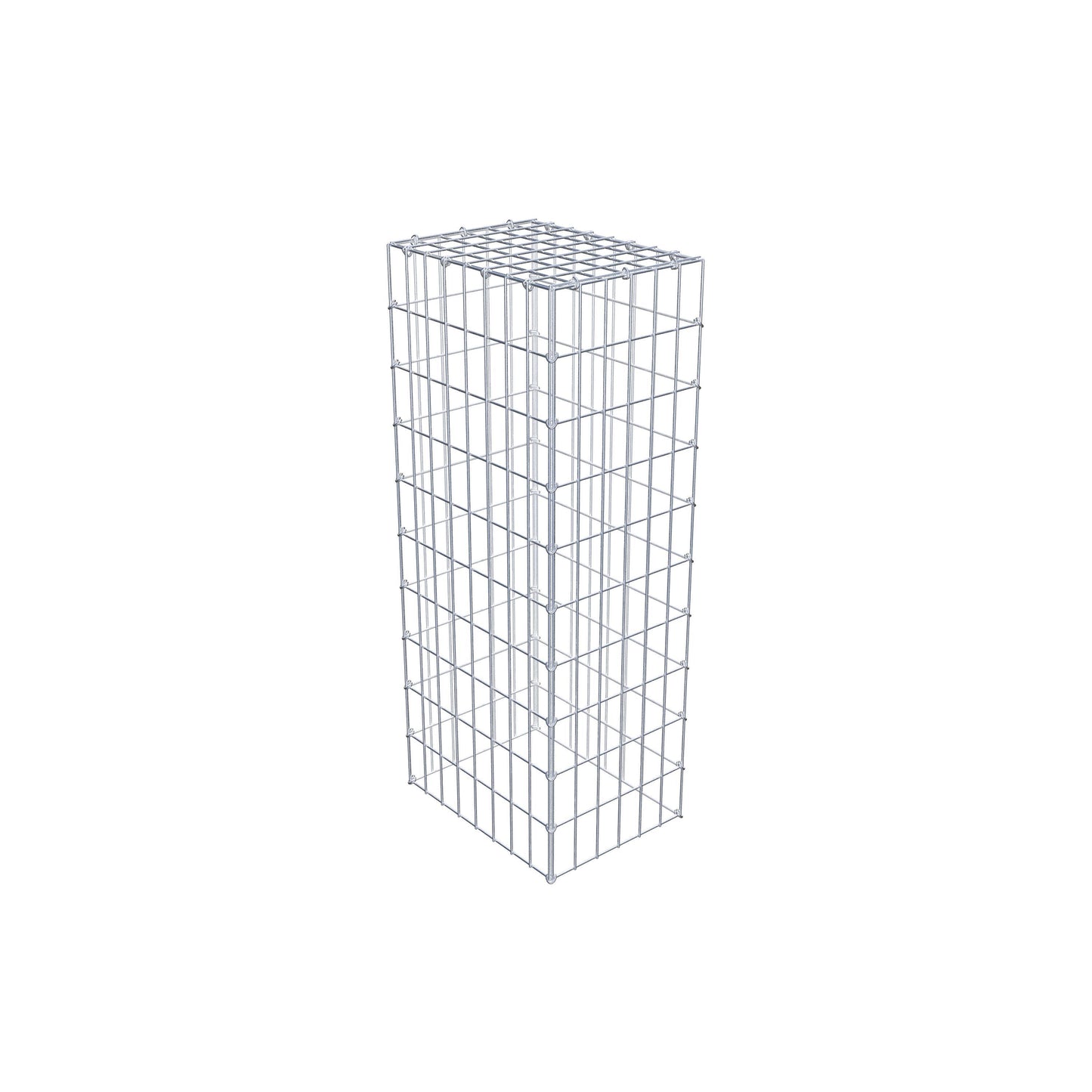 Gabbione aggiuntivo di tipo 3 100 cm x 40 cm x 30 cm (L x H x P), maglia 5 cm x 10 cm, anello a C