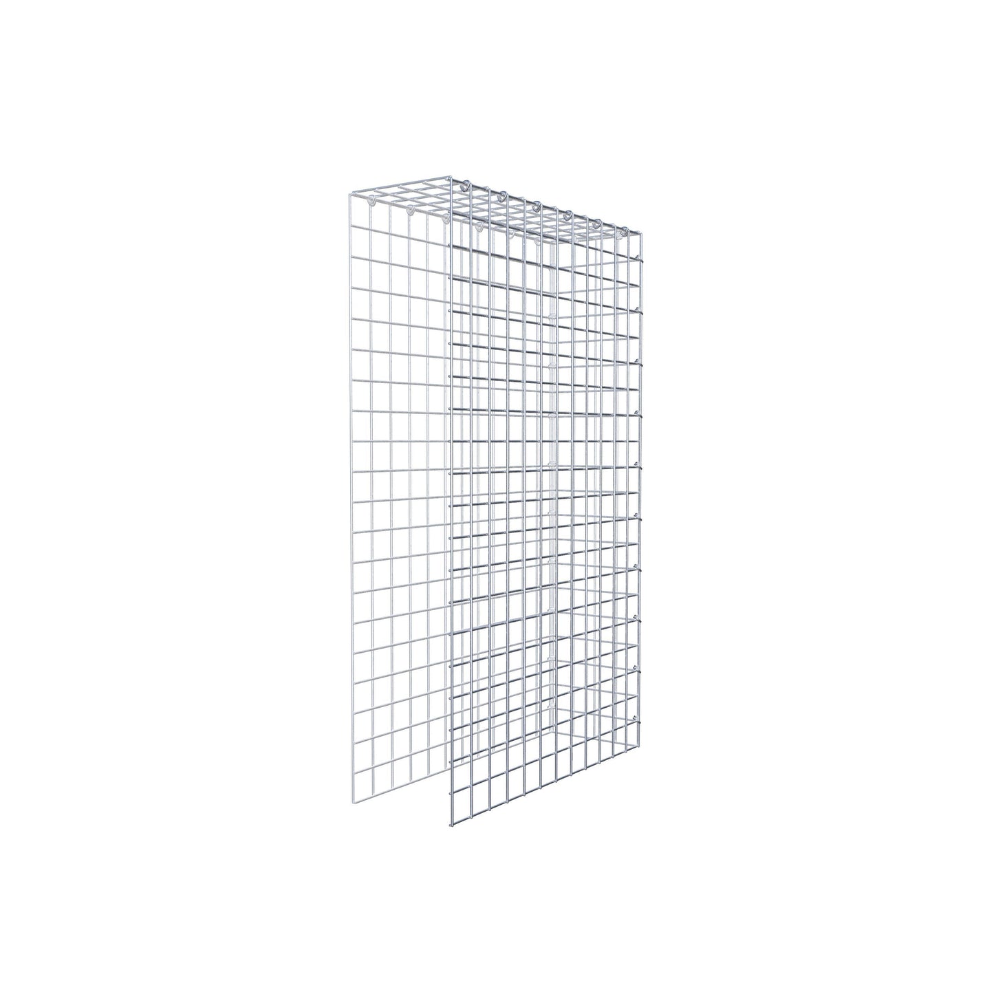 Anbaugabione Typ 4 100 cm x 60 cm x 20 cm (L x H x T), Maschenweite 5 cm x 5 cm, C-Ring
