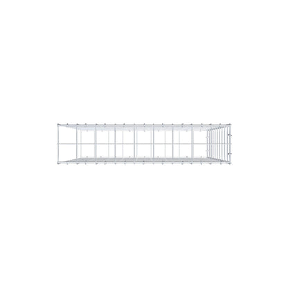 Mounted gabion type 2 100 cm x 90 cm x 20 cm (L x H x D), mesh size 10 cm x 10 cm, C-ring