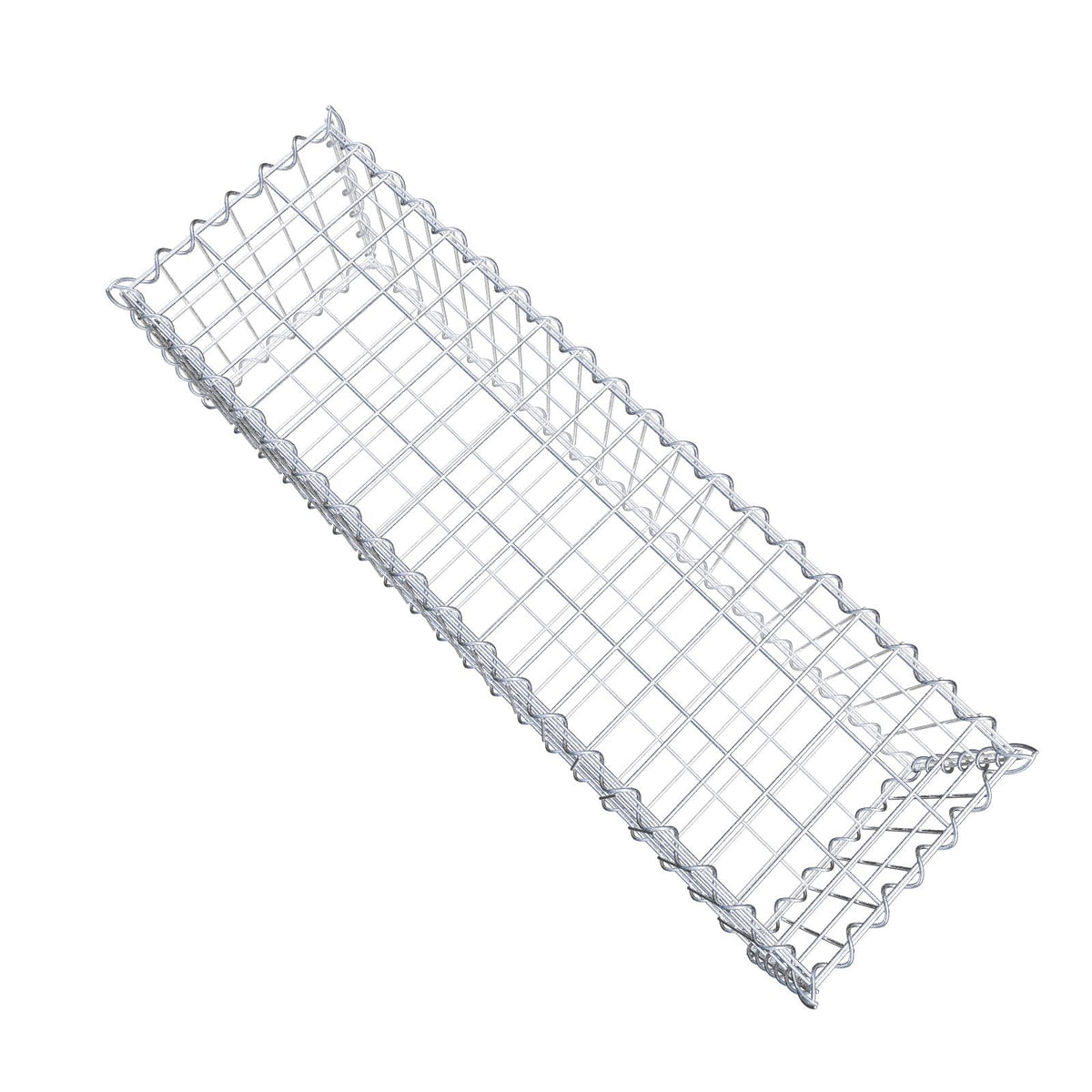 Schanskorf 100 cm x 30 cm x 30 cm (L x H x D), maaswijdte 5 cm x 10 cm, spiraalvormig