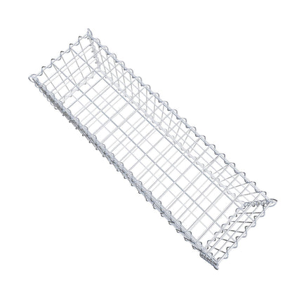 Schanskorf 100 cm x 30 cm x 30 cm (L x H x D), maaswijdte 5 cm x 10 cm, spiraalvormig