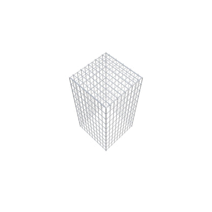 Gavión complementario de tipo 3 100 cm x 50 cm x 50 cm (largo x alto x fondo), malla 5 cm x 10 cm, anillo en C