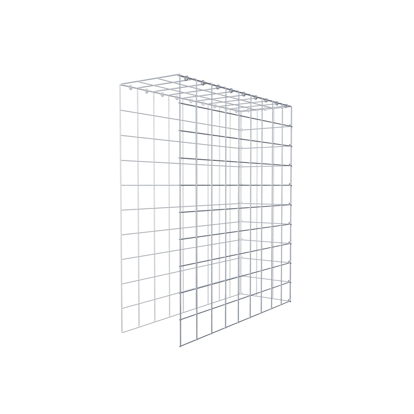 Gabbione aggiuntivo tipo 4 100 cm x 90 cm x 30 cm (L x H x P), maglia 10 cm x 10 cm, anello a C