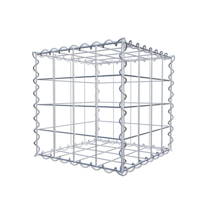 Gabião 40 cm x 40 cm x 40 cm (C x A x P), malhagem 10 cm x 10 cm, espiral