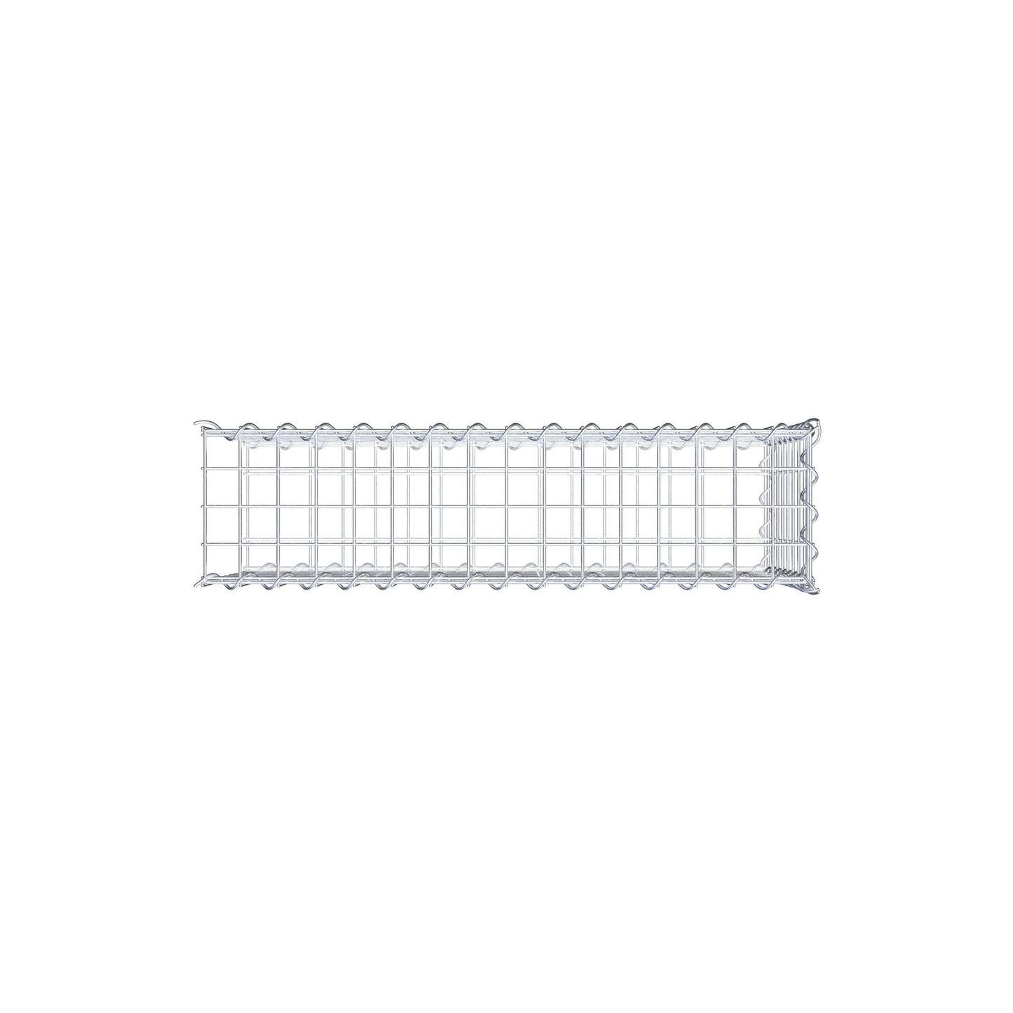 Mounted gabion type 2 80 cm x 40 cm x 20 cm (L x H x D), mesh size 5 cm x 5 cm, spiral