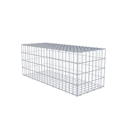 Gabião 100 cm x 40 cm x 40 cm (C x A x P), malhagem 5 cm x 10 cm, anel C