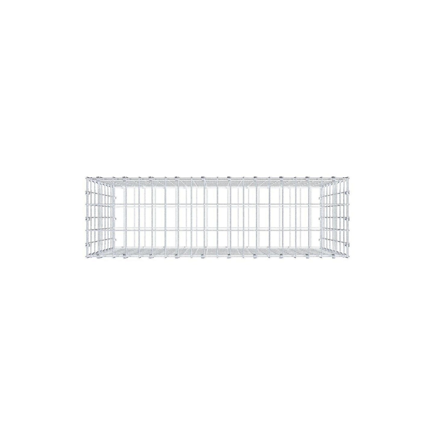 Gabion 100 cm x 80 cm x 30 cm (L x H x D), mesh size 5 x 10 cm, spiral ring