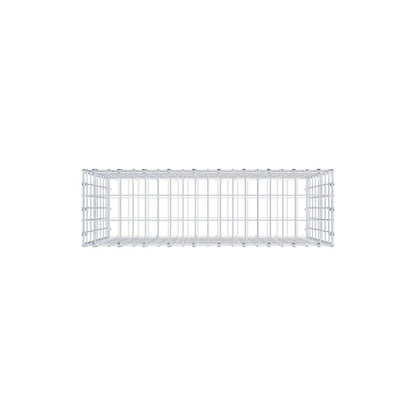 Gabion 100 cm x 80 cm x 30 cm (L x H x D), mesh size 5 x 10 cm, spiral ring