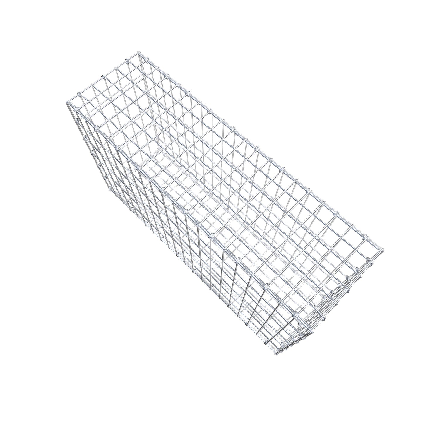 Gabião 100 cm x 60 cm x 30 cm (C x A x P), malhagem 5 cm x 10 cm, anel C
