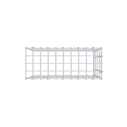 Mounted gabion type 4 50 cm x 40 cm x 20 cm (L x H x D), mesh size 5 cm x 10 cm, C-ring