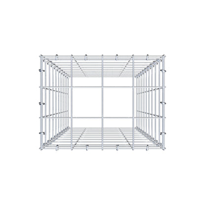 Mounted gabion type 3 100 cm x 40 cm x 30 cm (L x H x D), mesh size 10 cm x 10 cm, C-ring