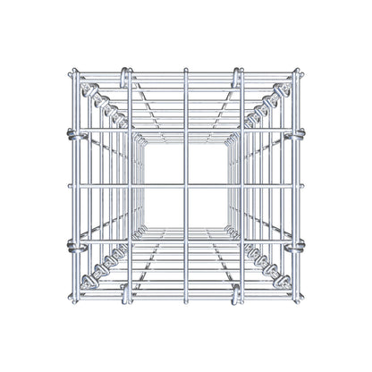 Anbaugabione Typ 3 100 cm x 20 cm x 20 cm (L x H x T), Maschenweite 5 cm x 10 cm, C-Ring
