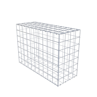 Gabião 100 cm x 70 cm x 40 cm (C x A x P), malhagem 10 cm x 10 cm, anel C