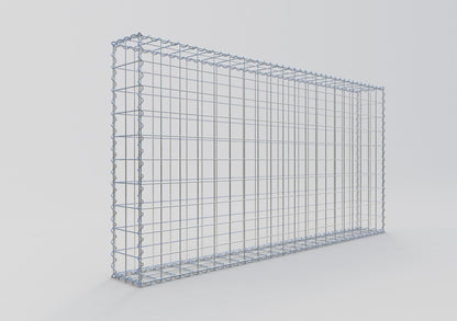 Gabion 200 cm x 100 cm x 20 cm (L x H x D), mesh size 10 cm x 10 cm, spiral