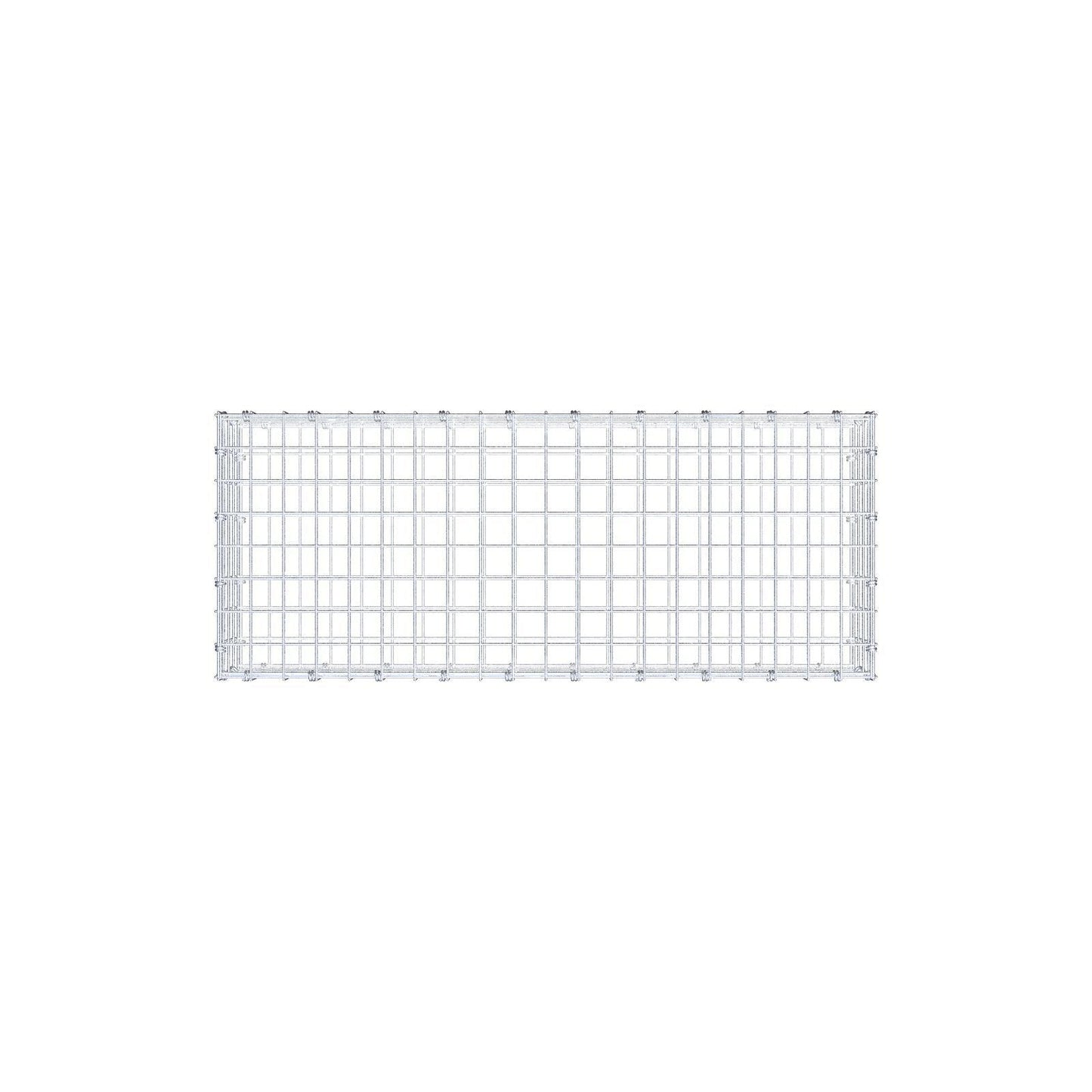 Gabione 100 cm x 20 cm x 40 cm (L x H x T), Maschenweite 5 x 5 cm, Spiralring