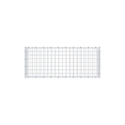 Gabione 100 cm x 20 cm x 40 cm (L x H x T), Maschenweite 5 x 5 cm, Spiralring