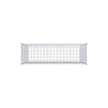 Gabião 100 cm x 80 cm x 30 cm (C x A x P), malhagem 5 cm x 5 cm, espiral