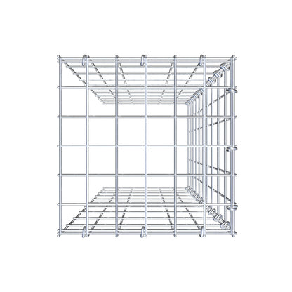 Gabião Tipo 4 100 cm x 30 cm x 30 cm (C x A x P), malhagem 5 cm x 10 cm, anel C