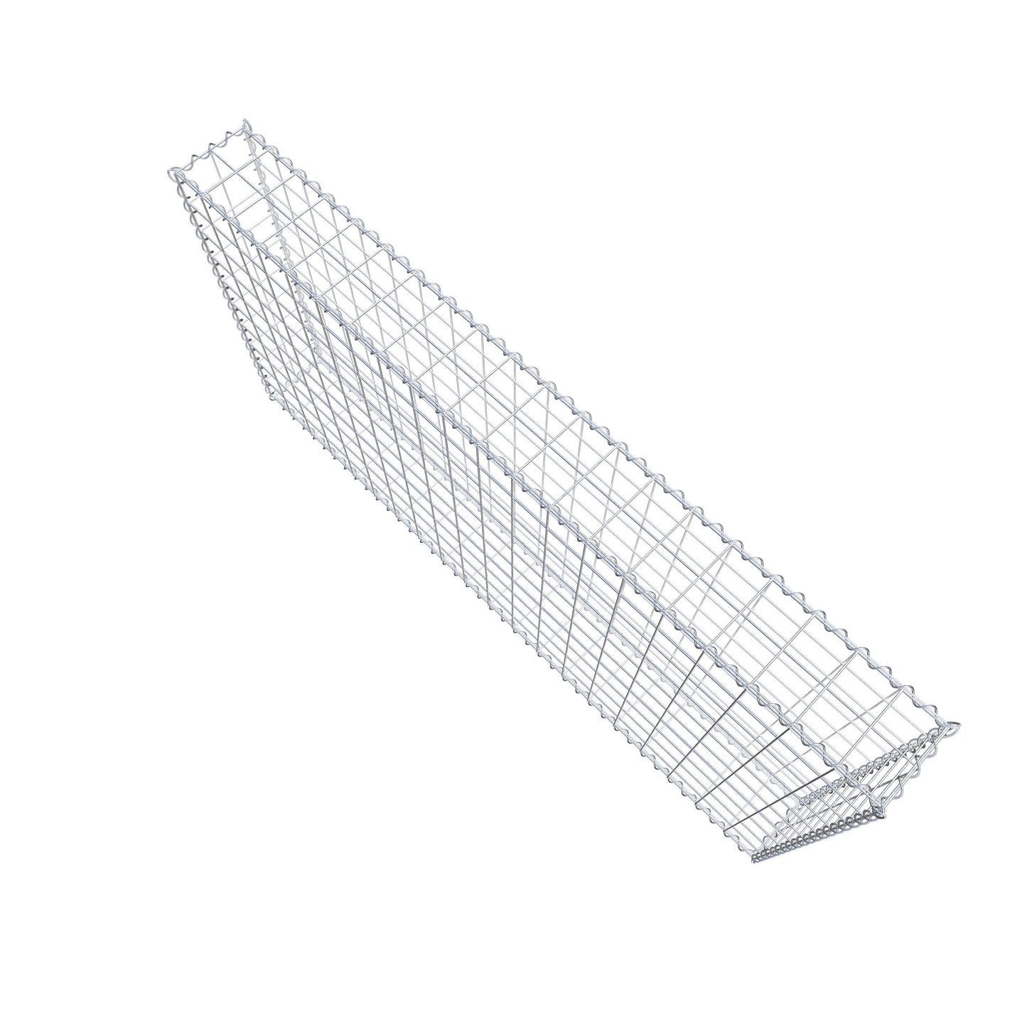 Gabion 200 cm x 100 cm x 20 cm (L x H x D), mesh size 10 cm x 10 cm, spiral