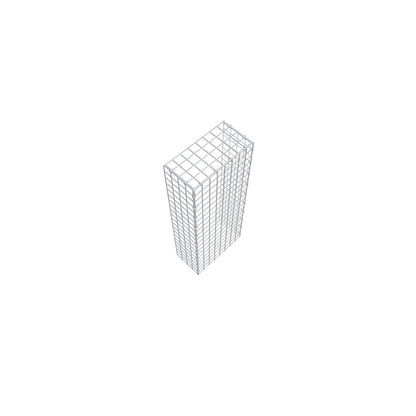 Fourche rapportée type 4 100 cm x 20 cm x 40 cm (L x H x P), mailles 5 cm x 5 cm, anneau C