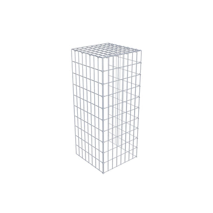 Opzetpaal type 4 100 cm x 40 cm x 40 cm (L x H x D), maaswijdte 5 cm x 10 cm, C-ring