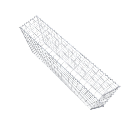 Grown-on gabion type 3 200 cm x 100 cm x 40 cm (L x H x D), mesh size 10 cm x 10 cm, spiral