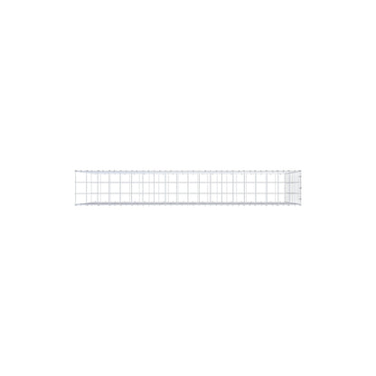 Monteret gabion type 2 200 cm x 100 cm x 30 cm (L x H x D), maskestørrelse 10 cm x 10 cm, C-ring