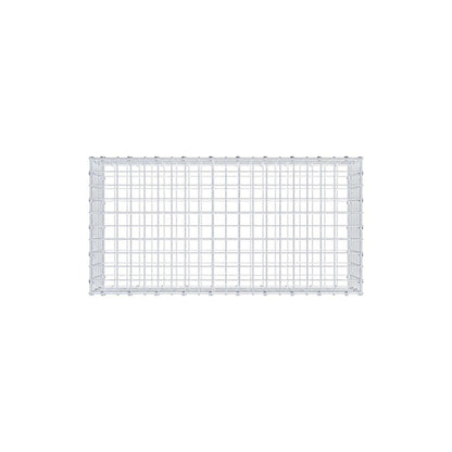 Gabione 100 cm x 30 cm x 50 cm (L x H x T), Maschenweite 5 x 5 cm, Spiralring