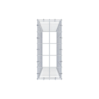 Mounted gabion type 3 100 cm x 20 cm x 50 cm (L x H x D), mesh size 10 cm x 10 cm, C-ring