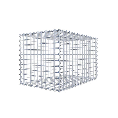 Gabion 80 cm x 50 cm x 50 cm (L x H x D), maskstorlek 5 cm x 5 cm, spiral