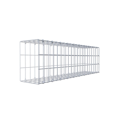 Opzetpaal type 2 100 cm x 30 cm x 20 cm, maaswijdte 5 cm x 10 cm, C-ring