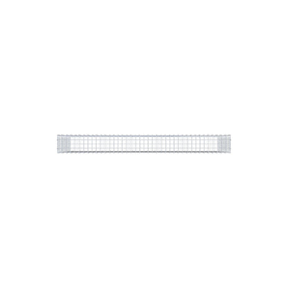 Gavión 200 cm x 100 cm x 20 cm (L x A x P), malla 5 cm x 5 cm, anillo en C