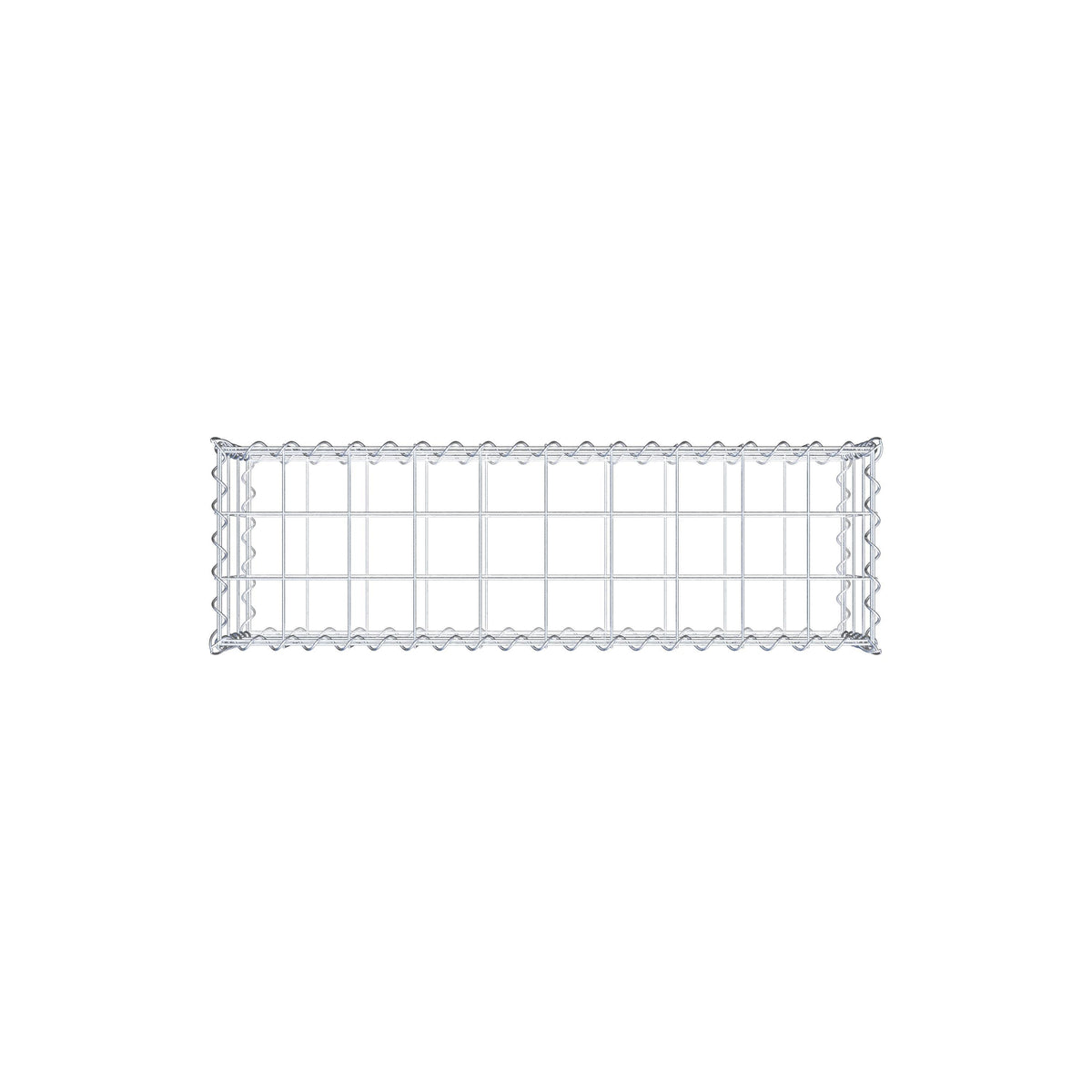 Gabion 100 cm x 30 cm x 30 cm (L x H x D), mesh size 10 cm x 10 cm, spiral