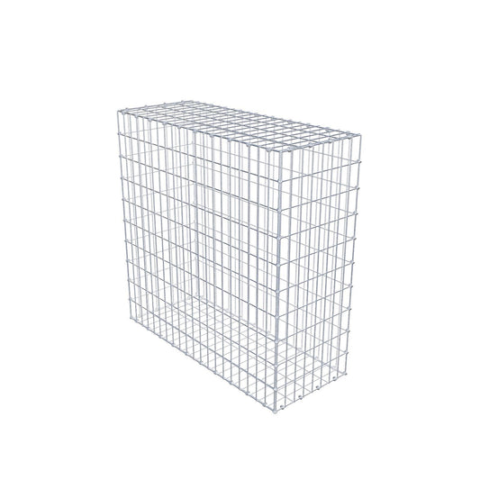 Gabion 100 cm x 100 cm x 40 cm (L x H x D), mesh size 5 x 10 cm, spiral ring