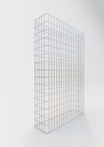 Valla de gaviones longitud 97 cm, altura 160 cm, profundidad 27 cm, malla 5 x 10 cm