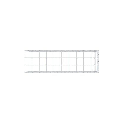 Monteret gabion type 4 100 cm x 40 cm x 30 cm (L x H x D), maskestørrelse 10 cm x 10 cm, C-ring