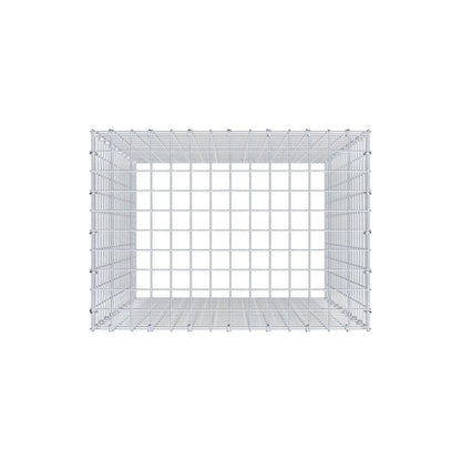 Mounted gabion type 3 100 cm x 70 cm x 50 cm (L x H x D), mesh size 5 cm x 5 cm, C-ring