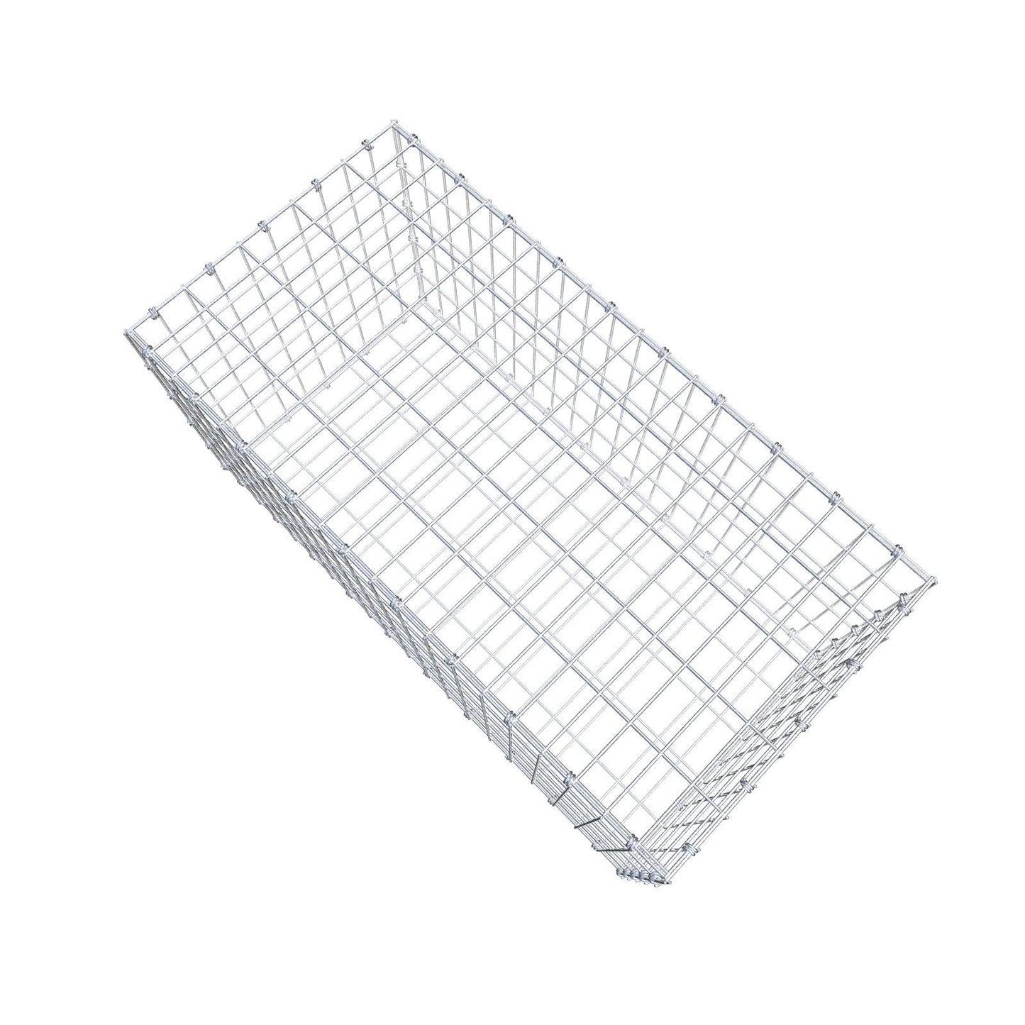 Gabion 100 cm x 50 cm x 50 cm (L x H x D), mesh size 5 x 10 cm, spiral ring