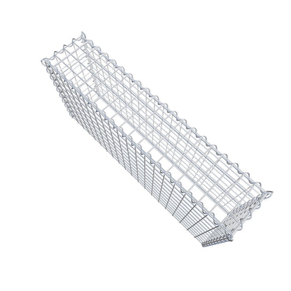 Add-on schanskorf type 3 100 cm x 50 cm x 20 cm (L x H x D), maaswijdte 5 cm x 5 cm, spiraalvormig