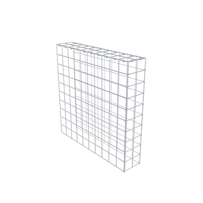 Mounted gabion type 4 100 cm x 100 cm x 20 cm (L x H x D), mesh size 10 cm x 10 cm, C-ring