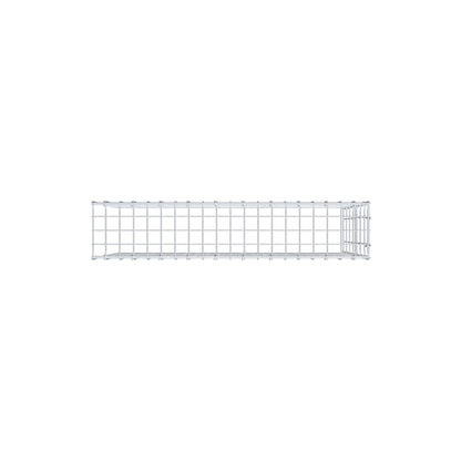 Mounted gabion type 4 100 cm x 70 cm x 20 cm (L x H x D), mesh size 5 cm x 10 cm, C-ring