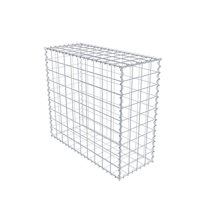 Gabion 100 cm x 90 cm x 40 cm (L x H x D), maskestørrelse 10 cm x 10 cm, spiral